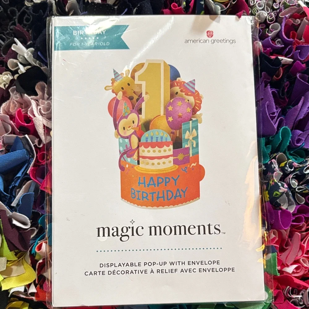 🆕American Greetings-Magic Moments 1st Birthday Pop Up Card